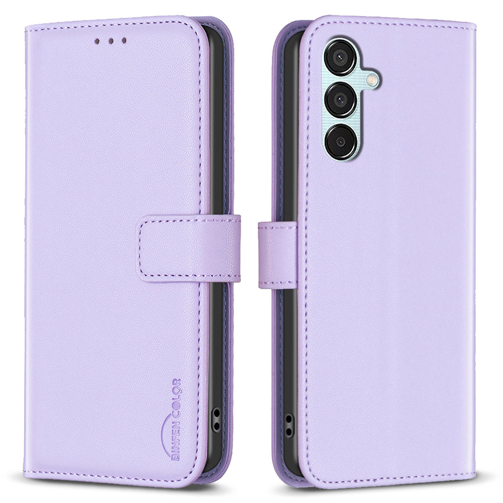BINFEN COLOR BF17 For Samsung Galaxy M15 5G Case Magnetic Closing Drop-proof Phone Wallet Cover BINFEN COLOR BF17 For Samsung Galaxy M15 5G Case Magnetic Closing Drop-proof Phone Wallet Cover
